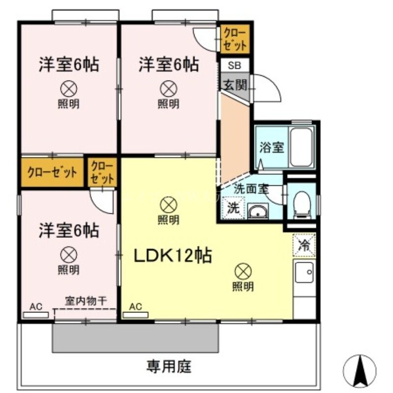 ロイヤルハイツ宮西の物件間取画像