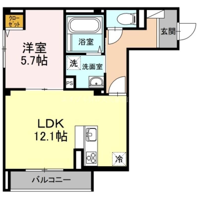 ラフォーレＦの物件間取画像