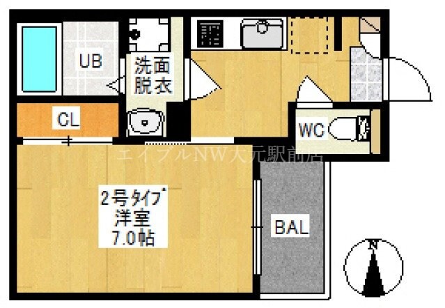 REGALEST上中野の物件間取画像