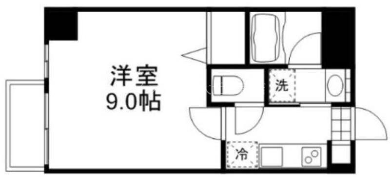 月光岡山市役所前の物件間取画像