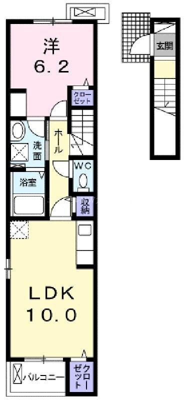 グレイスヴィラ　Ⅰの物件間取画像