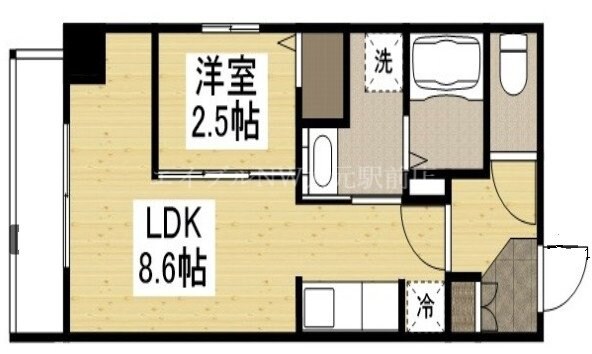 KOレジデンス千日前の物件間取画像