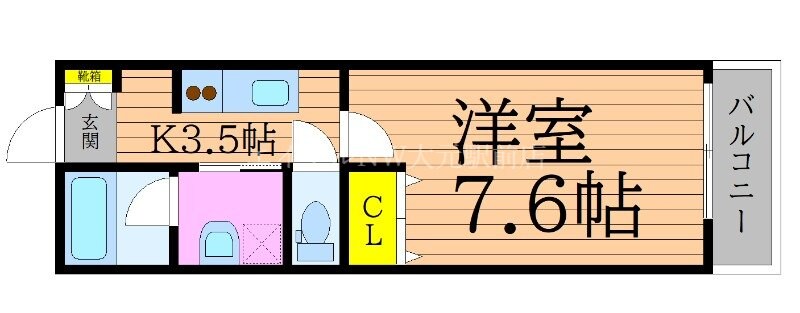 アコヤシェル津高の物件間取画像