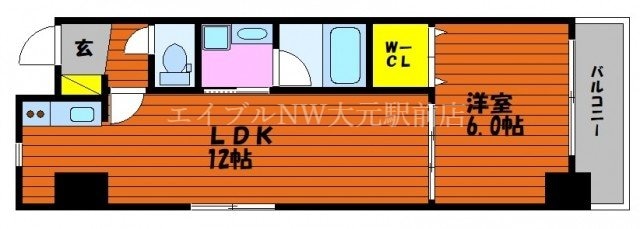 ガーデン富田町の物件間取画像