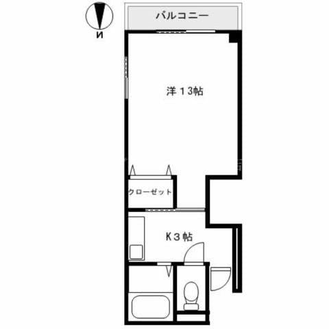 アクティブイン内山下の物件間取画像