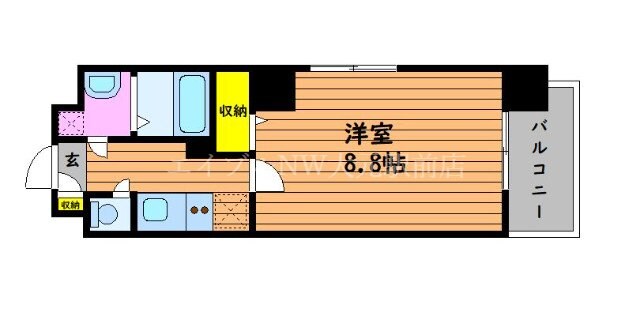 グランフォンテーヌ奉還町の物件間取画像