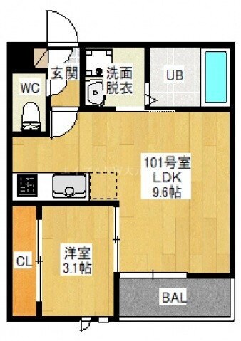 GRANDTIC TOMITAの物件間取画像