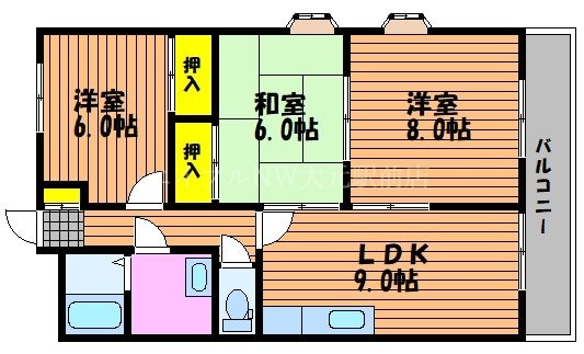 プレジデントパレスの物件間取画像