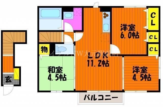 リバーパレス　Ｄ棟の物件間取画像