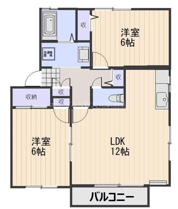 ドミールMの物件間取画像