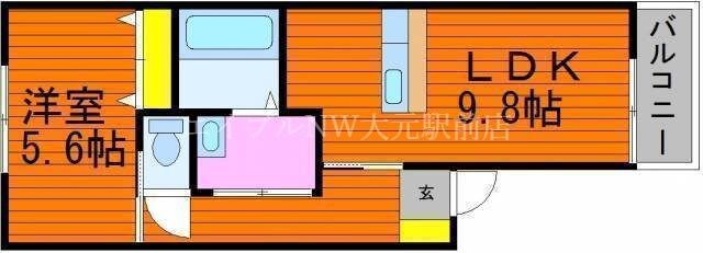 アルヴィータⅡの物件間取画像