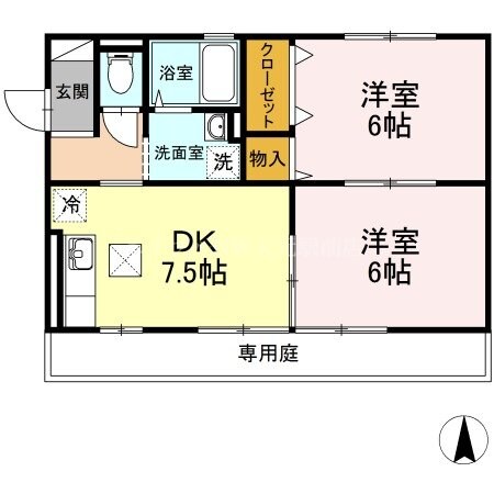 コスモス２１の物件間取画像