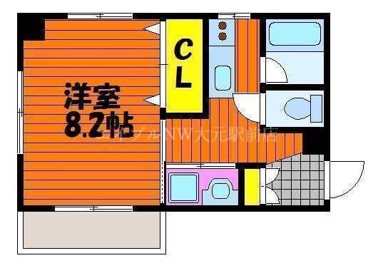 スタシオン電車みちの物件間取画像