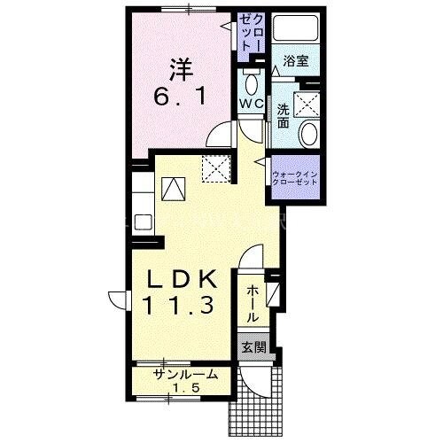 カルポネーロＢの物件間取画像