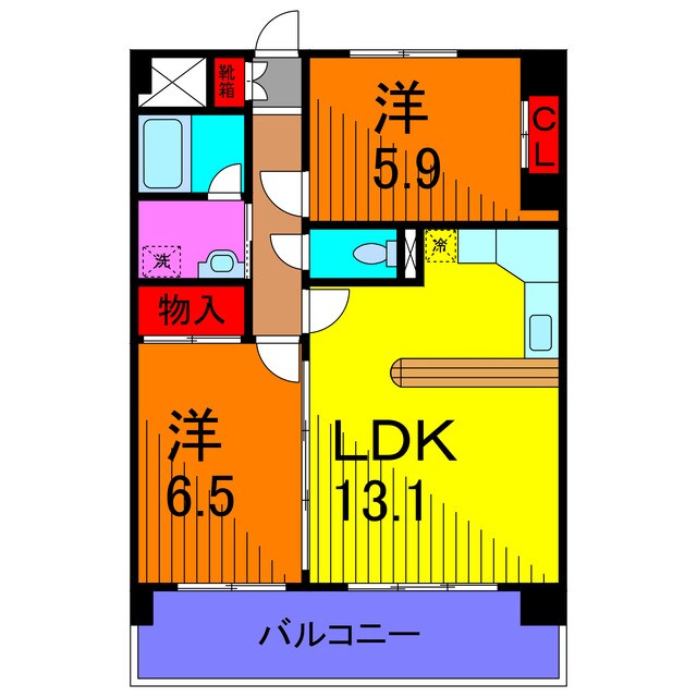 ＫＳ　ＷｉｎＨｉｌｌｓの物件間取画像