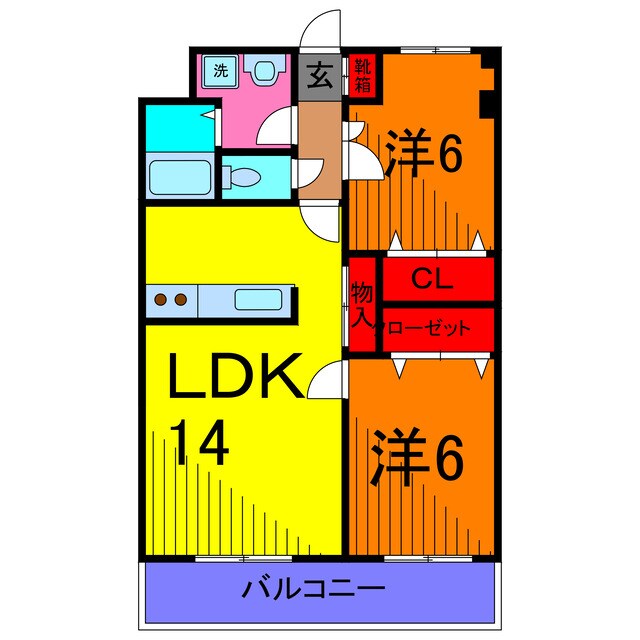 グランドール東綾瀬の物件間取画像