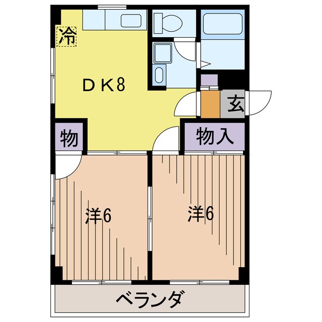 カーサNAKAMURAYAの物件間取画像