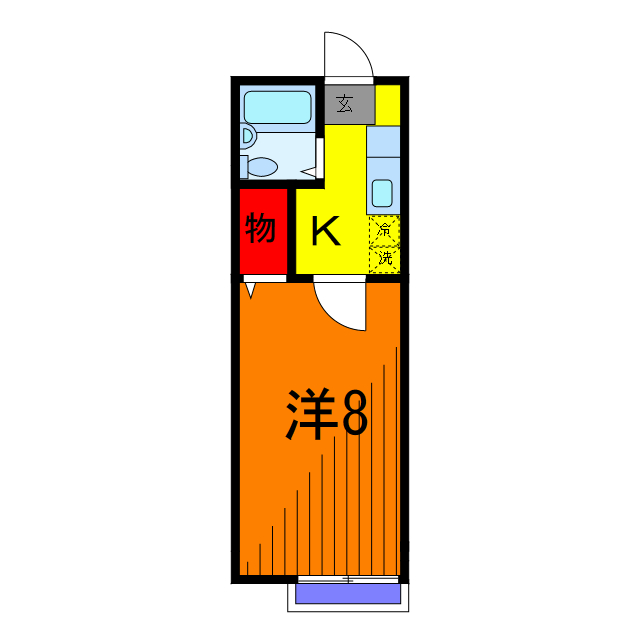 ビレッヂフジ２の物件間取画像