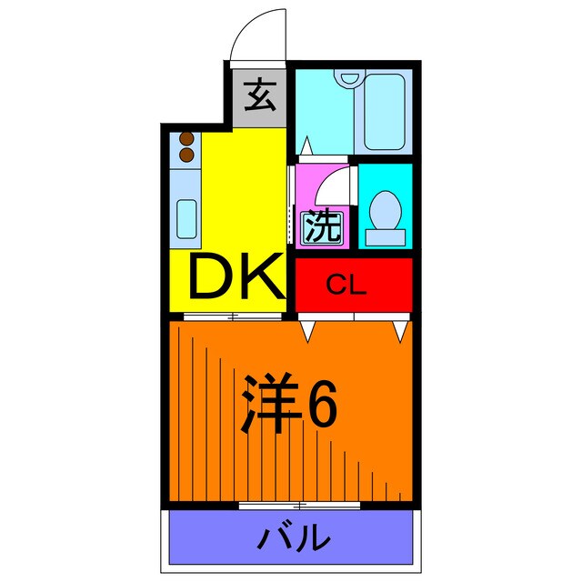 ムーンハイツマリコ1の物件間取画像