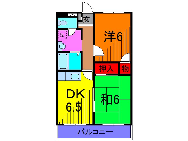 ＦＫマンションの物件間取画像