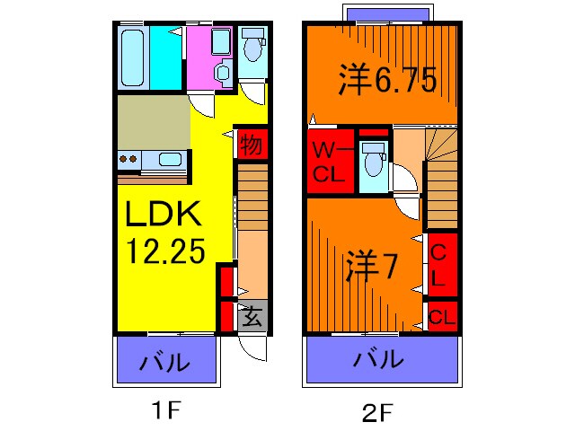 センターハウスA棟の物件間取画像