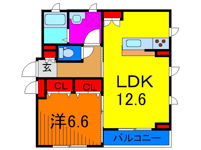 アヴニール綾瀬の物件間取画像