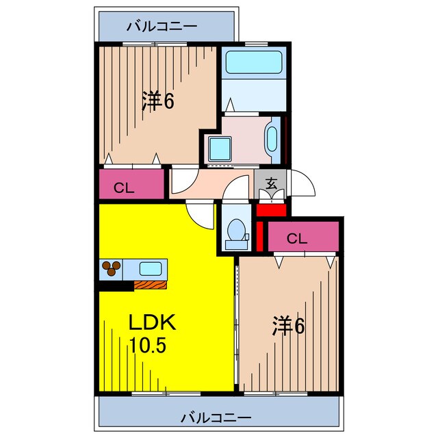 リドアイカ　B棟の物件間取画像