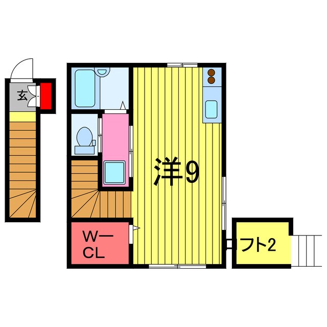 ハピネスⅤの物件間取画像