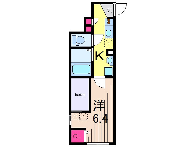 ミハス亀有エステの物件間取画像