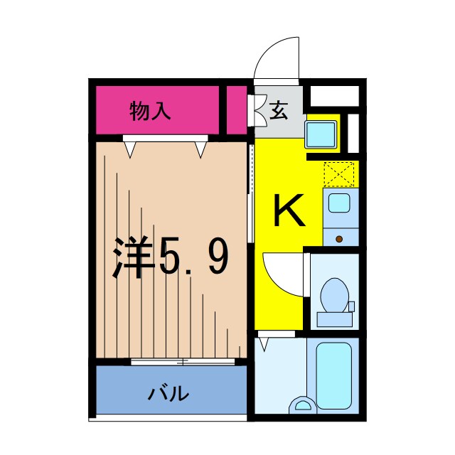 グランバニエＡの物件間取画像