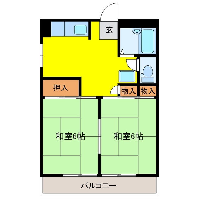 第2丸武マンションの物件間取画像