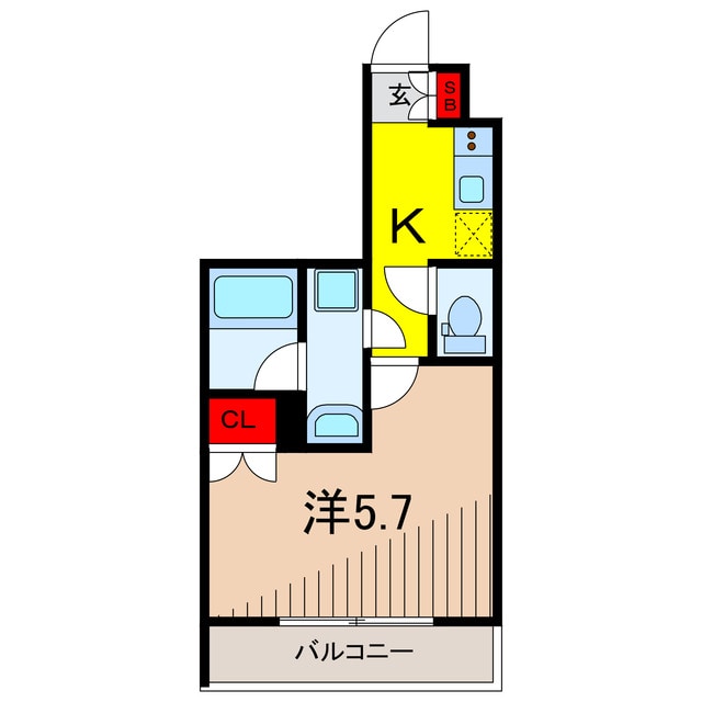 ライジングプレイス綾瀬二番館の物件間取画像