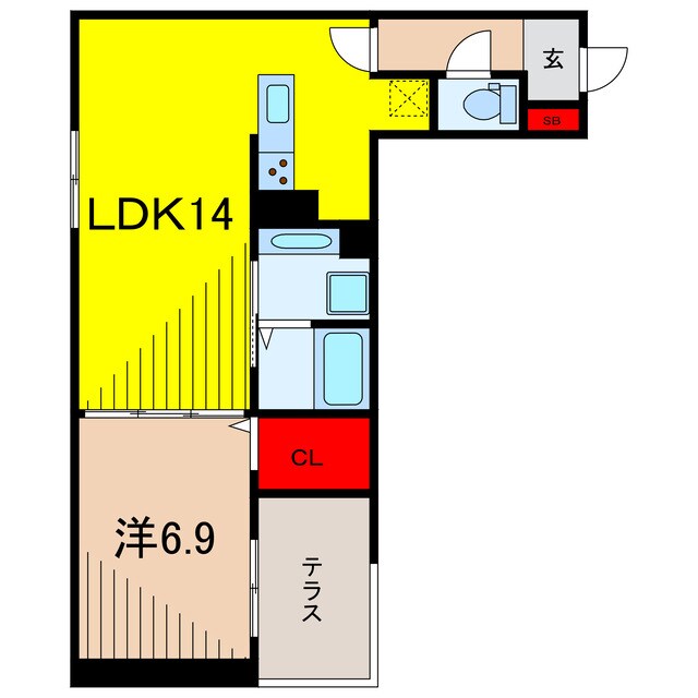 アヴァンス西亀有の物件間取画像