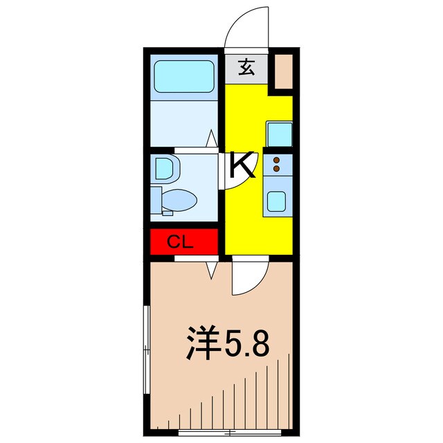 and kitsune 金町の物件間取画像