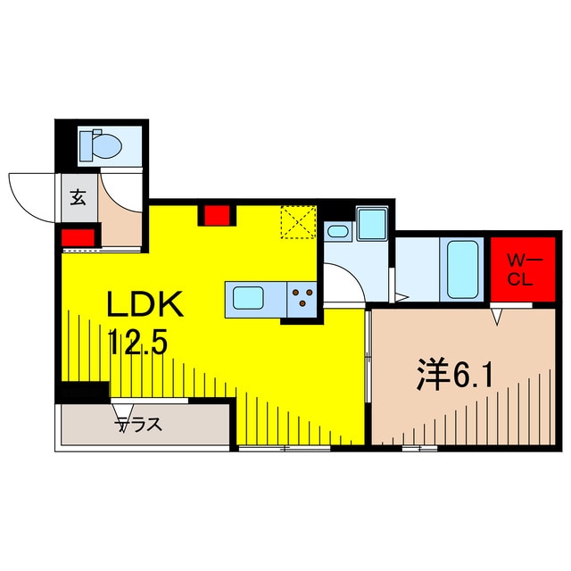 ルリアン東堀切の物件間取画像