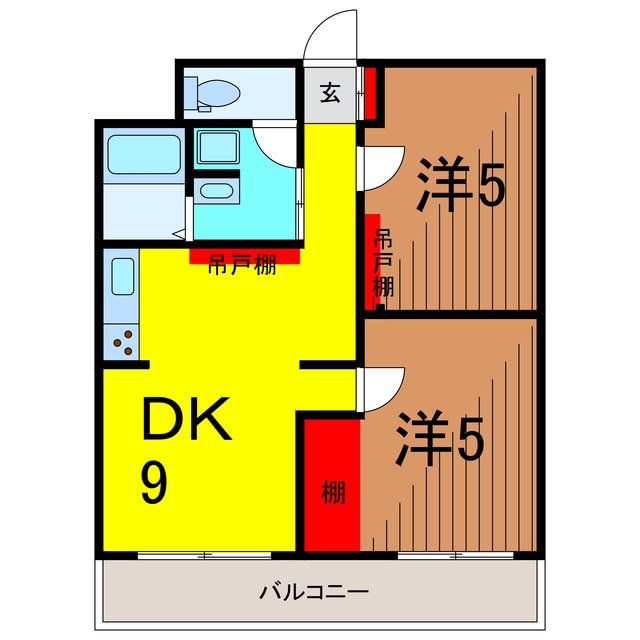 新宿コーポの物件間取画像