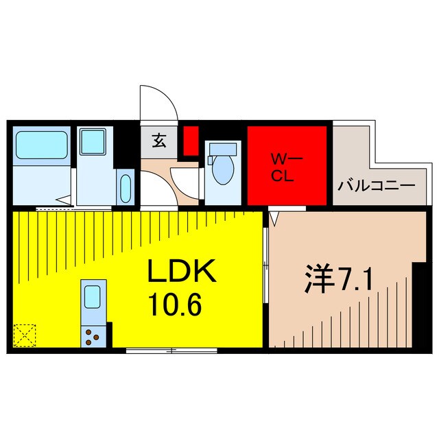セレスティア大谷田Ⅱの物件間取画像