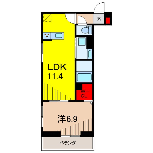 セレスティア大谷田Ⅱの物件間取画像