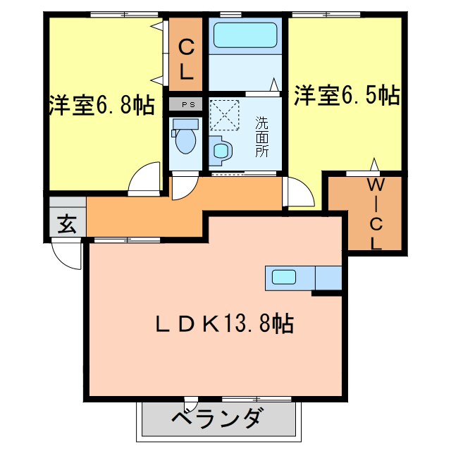 ウｨルモア津田本町の物件間取画像