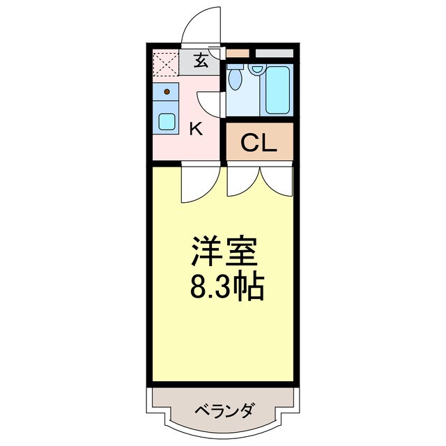 サンハイツ沖浜の物件間取画像