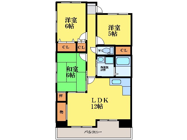 リバーサイド南末広七番館の物件間取画像