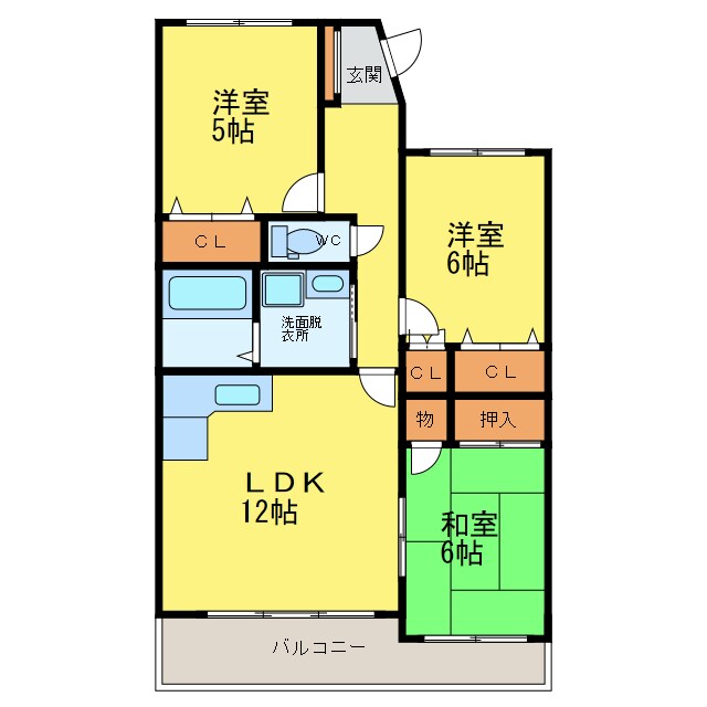 リバーサイド南末広七番館の物件間取画像