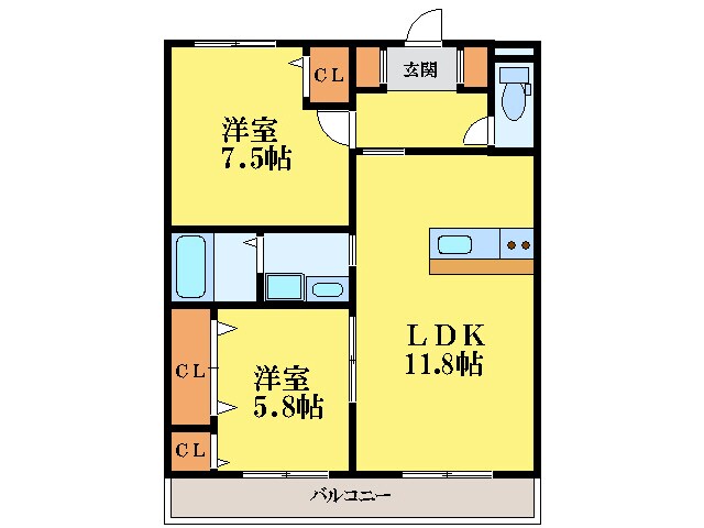 花音の物件間取画像