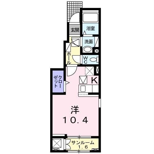 ﾍﾞﾙ ﾙﾐｴｰﾙ南Ⅲの物件間取画像