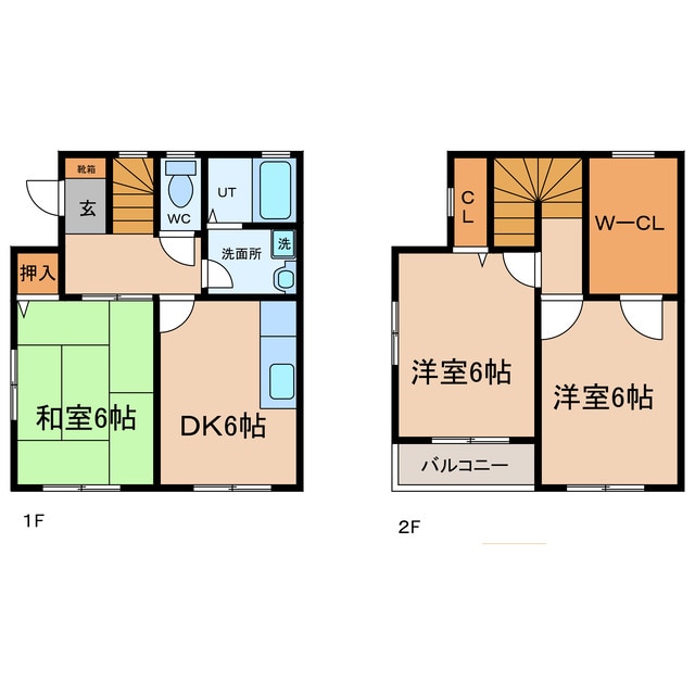 吉成駅 徒歩57分 1-2階の物件間取画像