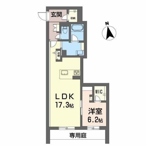 徳島駅 徒歩17分 1階の物件間取画像