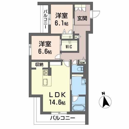 シャーメゾンプレミアス下助任の物件間取画像