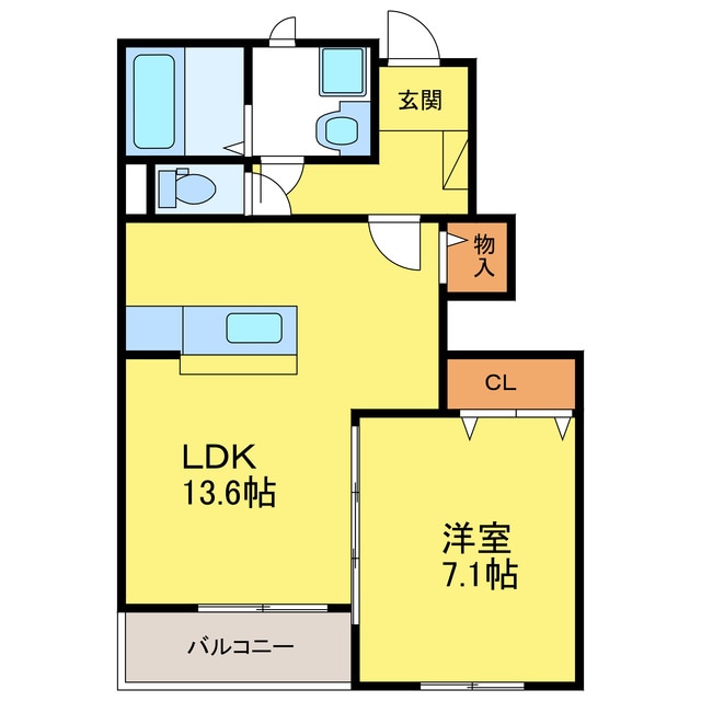 カレラＡの物件間取画像