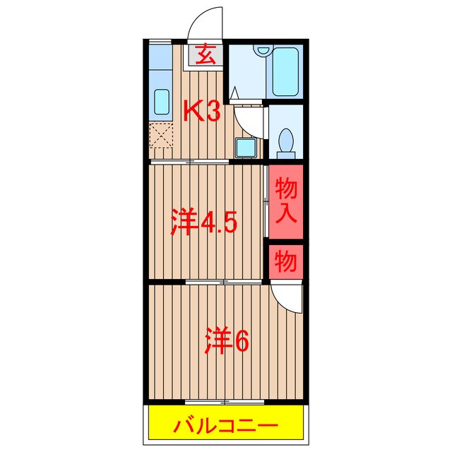 レピュート小川Ａ・Ｂの物件間取画像