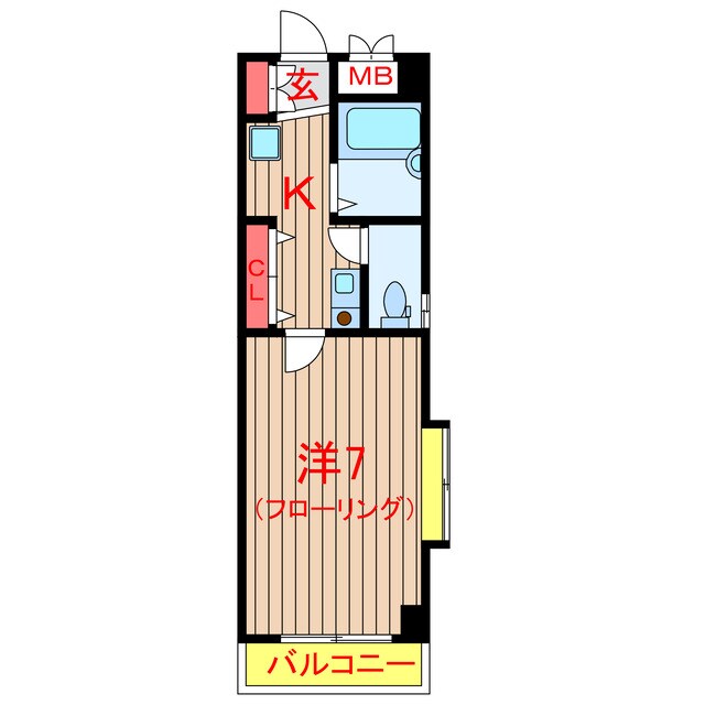 いわきビルの物件間取画像